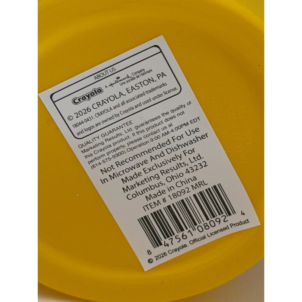 Crayola Art Storage Caddy and 2-Pack Tumbler Set Yellow Rainbow Lot Set